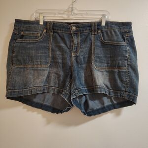 Torrid Dark Blue Jean Shorts Size 22